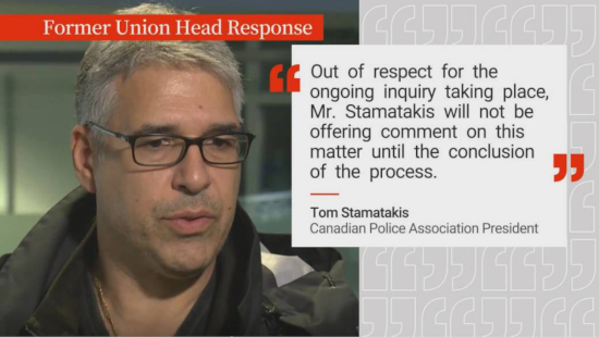 Tom Stamatakis powerful Canadian police lobbyist